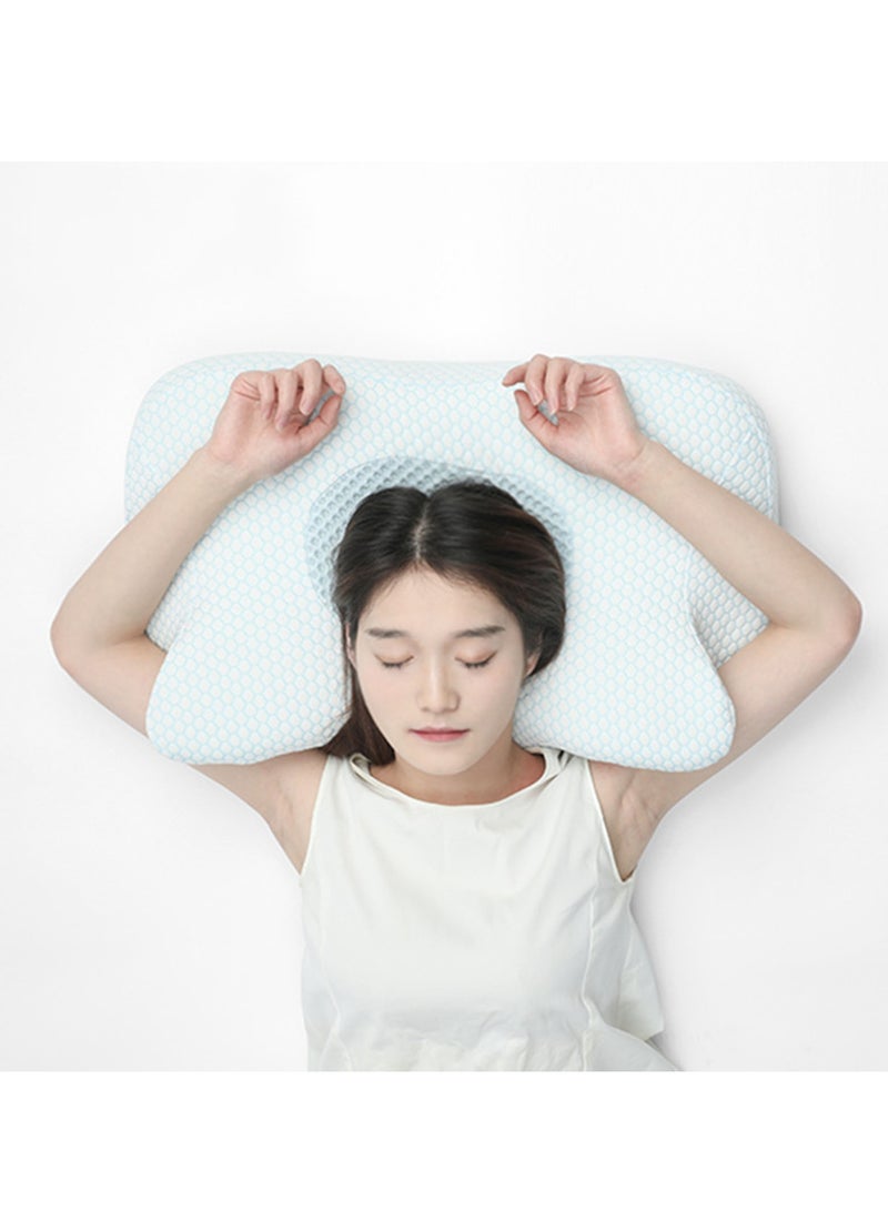 Cervical Pillow for Neck Pain Relief,Contour Memory Foam Pillow,Ergonomic Orthopedic Neck Support Pillow for Side,Back and Stomach Sleepers