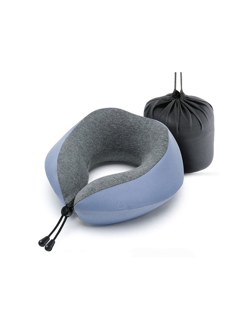 Travel Pillow, Memory Foam Neck Pillow with Comfortable & Breathable Cover for Sleeping, Car, Train, Bus and Home Use