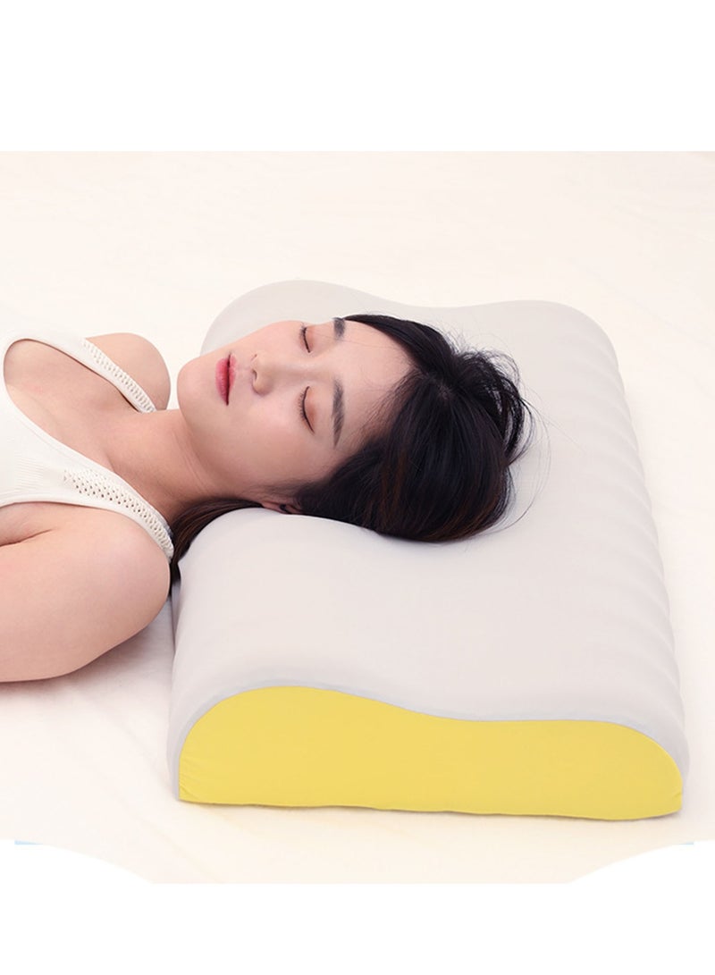 Memory Cotton Pillow, Cervical Pillow for Neck Pain Relief, Neck Orthopedic Sleeping Pillows for Side, Back and Stomach Sleepers
