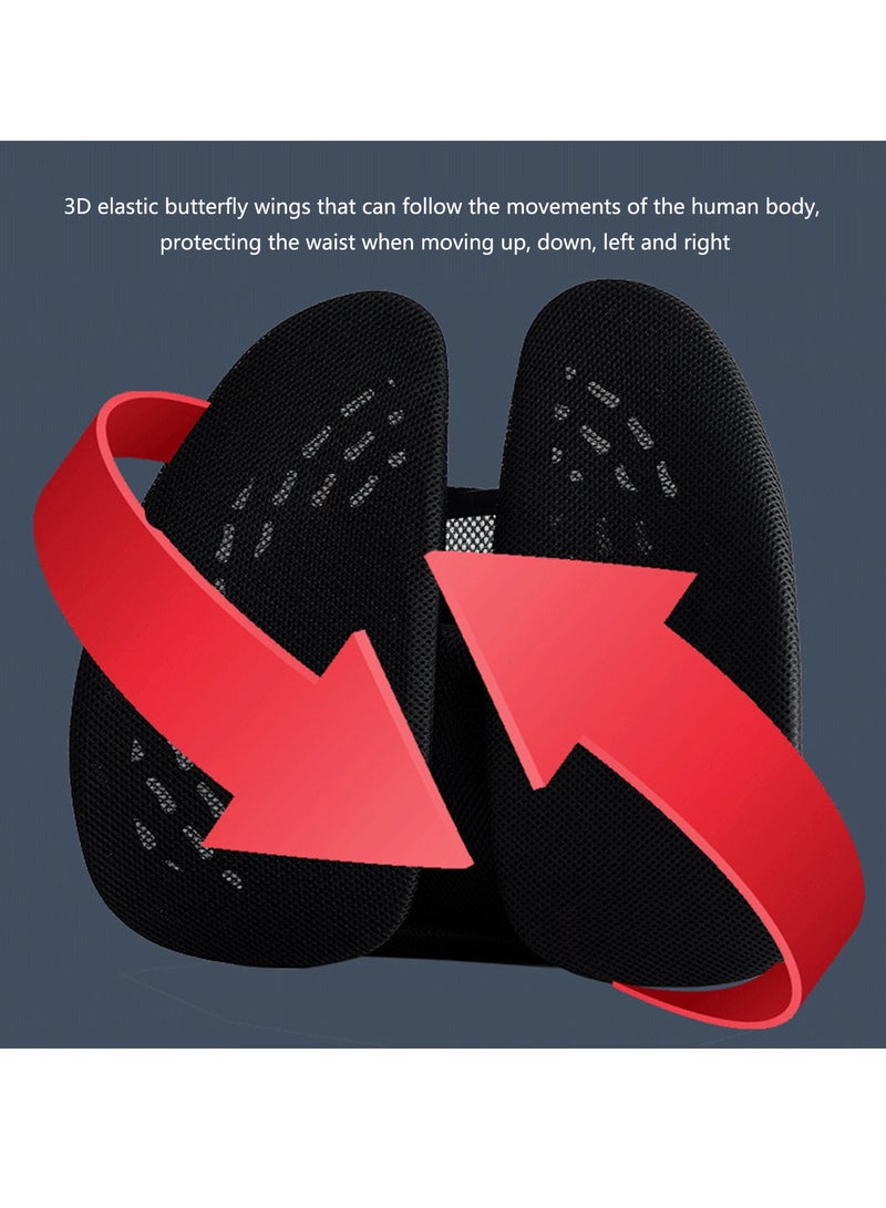 Memory Foam Cushion Seat, Cushion & Lumbar Support Ergonomic Pillow Back Support Pain Relief for Office Chair Car Seat Cushion with Removable Mesh Cover Adjustable Straps