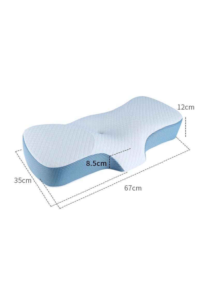 Memory Foam Pillows Neck Pillow Bed Pillow for Sleeping Ergonomic Cervical Pillow Orthopedic Contour Pillow for Side Back Stomach Sleeper