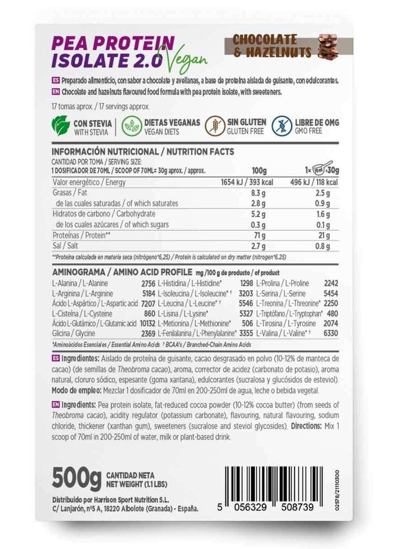 PEA PROTEIN ISOLATE 2.0 CHOCOLATE & HAZELNUT