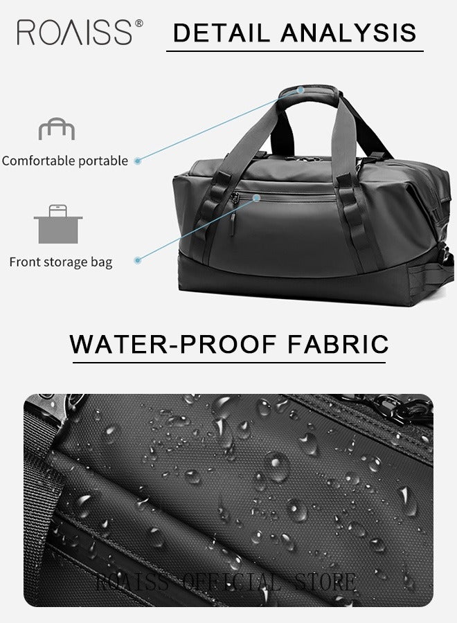 Unisex Multifunctional Duffel Bag with Multiple Carrying Options Backpack Single Shoulder Crossbody and Handheld Dry and Wet Separate Compartments Scientific Partitioning Ideal for Short Trips