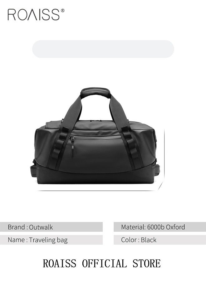 Unisex Multifunctional Duffel Bag with Multiple Carrying Options Backpack Single Shoulder Crossbody and Handheld Dry and Wet Separate Compartments Scientific Partitioning Ideal for Short Trips