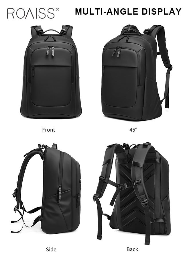 Unisex Multifunctional Backpack with Comfortable Back Padding Large Capacity Multiple Compartments Scientific Partitioning Ideal for Short Trips Business Duffel Bags with Trolley Case Fixing Strap