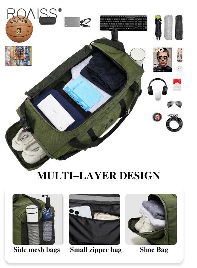 Large Capacity Outdoor Travel Bag Portable Suit Garment Storage Bag Foldable Business Luggage Bag with Multifunctional Organizer Suitable for Carrying and Storing Travel Essentials