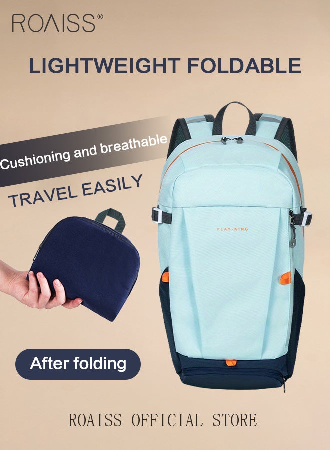 Foldable Lightweight Backpack for Unisex Casual Large Capacity Minimalist Portable Daypack for Women and Men Casual Waterproof Sports Bags for Travel Hiking with Multiple Pockets and Compartment