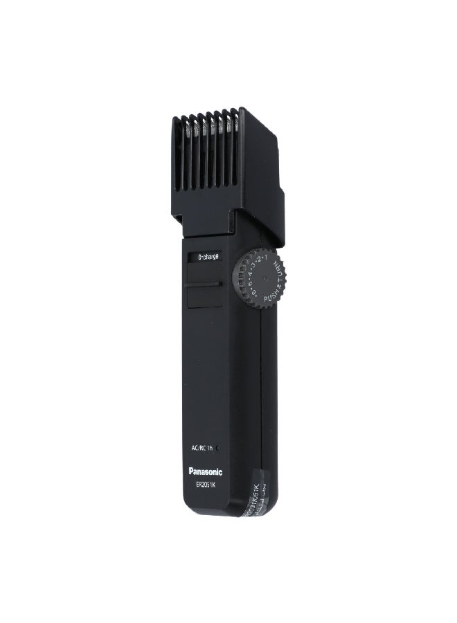 45 Degree Edged Blade Rechargeable Trimmer Black