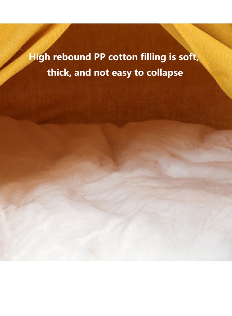 Pet nest, Portable Pet Tents for Small Dogs or Cats, Puppy Sweet Bed Washable Dog or Cat Houses with Cushion