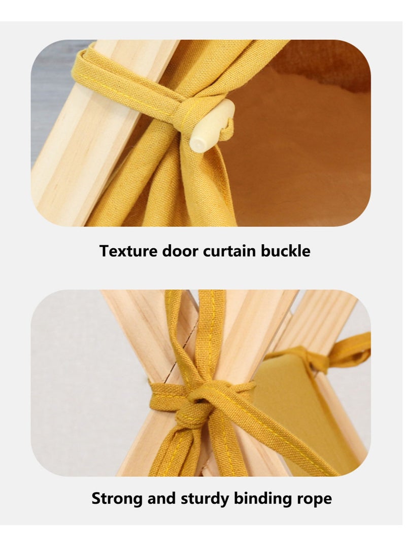 Pet nest, Portable Pet Tents for Small Dogs or Cats, Puppy Sweet Bed Washable Dog or Cat Houses with Cushion