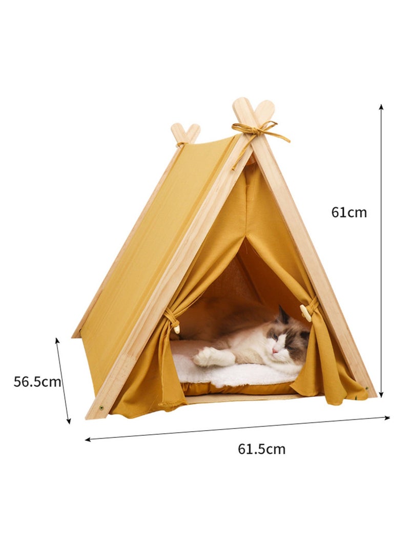 Pet nest, Portable Pet Tents for Small Dogs or Cats, Puppy Sweet Bed Washable Dog or Cat Houses with Cushion