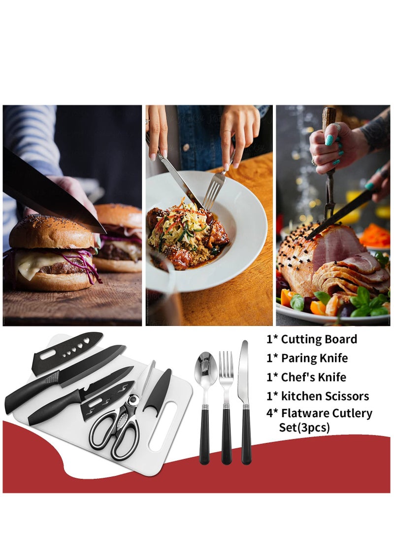 Portable Camping Kitchen Utensil Set-27 Piece Cookware Kit, Stainless Steel Outdoor Cooking and Grilling Utensil Organizer Travel Set Perfect for Travel, Picnics, RVs, Camping, BBQs, Parties and More