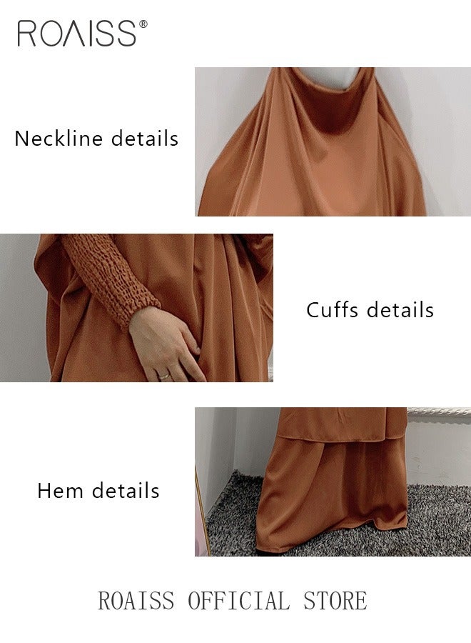 2-Piece Ladies Abaya Style Abaya Dress Ladies Ethnic Traditional Wear
