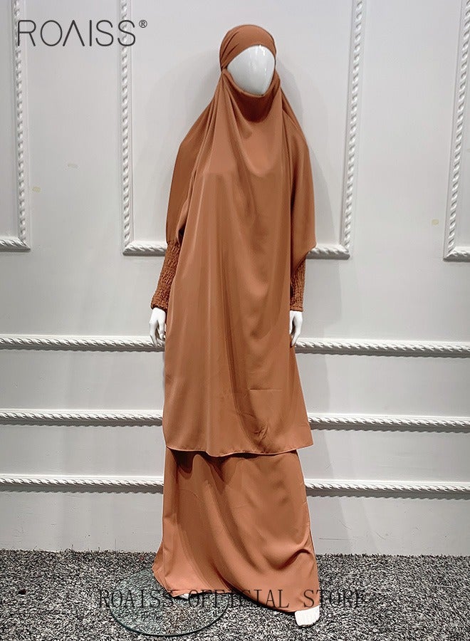 2-Piece Ladies Abaya Style Abaya Dress Ladies Ethnic Traditional Wear