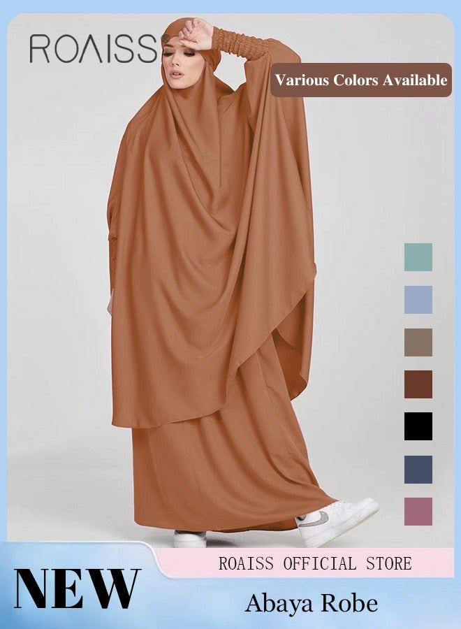 2-Piece Ladies Abaya Style Abaya Dress Ladies Ethnic Traditional Wear