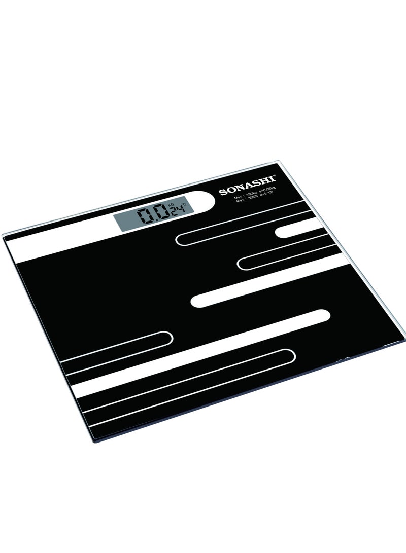 Personal Digital Weighing Scale SSC-2215N Black