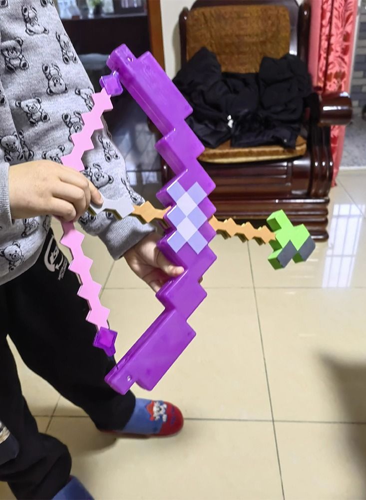 Minecraft Bow And Arrow Toy Safe Harmless Suitable For Kids To Play Birthday Gift For Kids Friends Fans Of Video Games