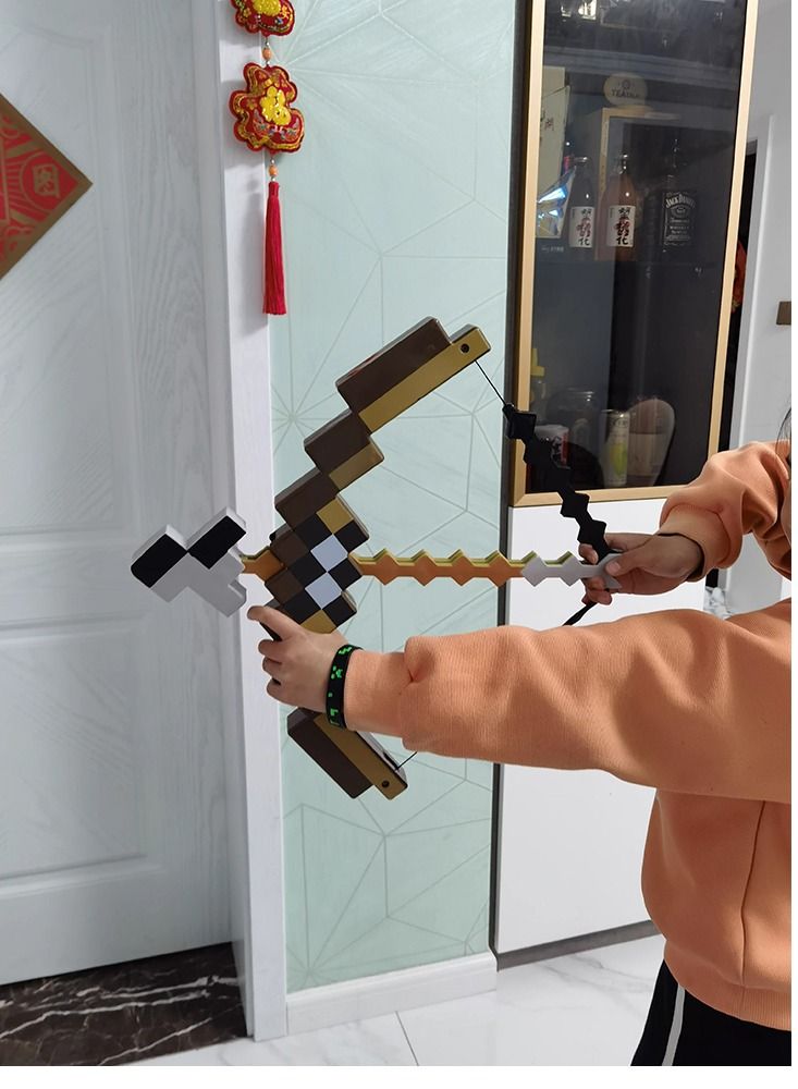 Minecraft Bow And Arrow Toy Safe Harmless Suitable For Kids To Play Birthday Gift For Kids Friends Fans Of Video Games