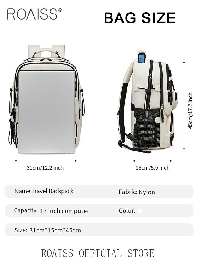 Unisex Multifunctional Ergonomic Backpack with Comfortable Back Padding Large Capacity Multiple Compartments Scientific Partitioning Ideal for Short Trips Business Duffel Bags with Adjustable Straps