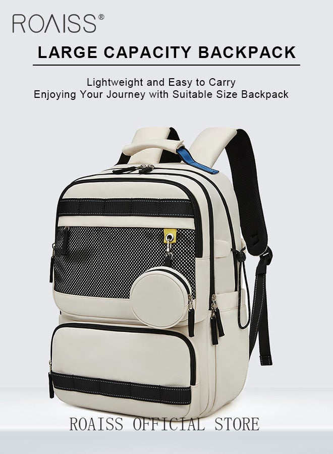 Unisex Multifunctional Ergonomic Backpack with Comfortable Back Padding Large Capacity Multiple Compartments Scientific Partitioning Ideal for Short Trips Business Duffel Bags with Adjustable Straps