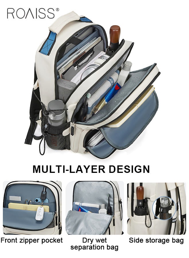 Unisex Multifunctional Ergonomic Backpack with Comfortable Back Padding Large Capacity Multiple Compartments Scientific Partitioning Ideal for Short Trips Business Duffel Bags with Adjustable Straps