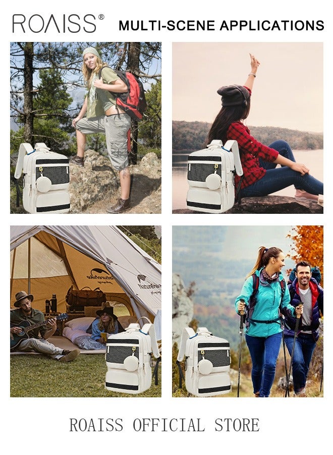 Unisex Multifunctional Ergonomic Backpack with Comfortable Back Padding Large Capacity Multiple Compartments Scientific Partitioning Ideal for Short Trips Business Duffel Bags with Adjustable Straps