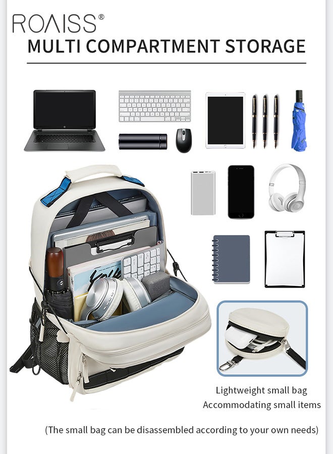 Unisex Multifunctional Ergonomic Backpack with Comfortable Back Padding Large Capacity Multiple Compartments Scientific Partitioning Ideal for Short Trips Business Duffel Bags with Adjustable Straps