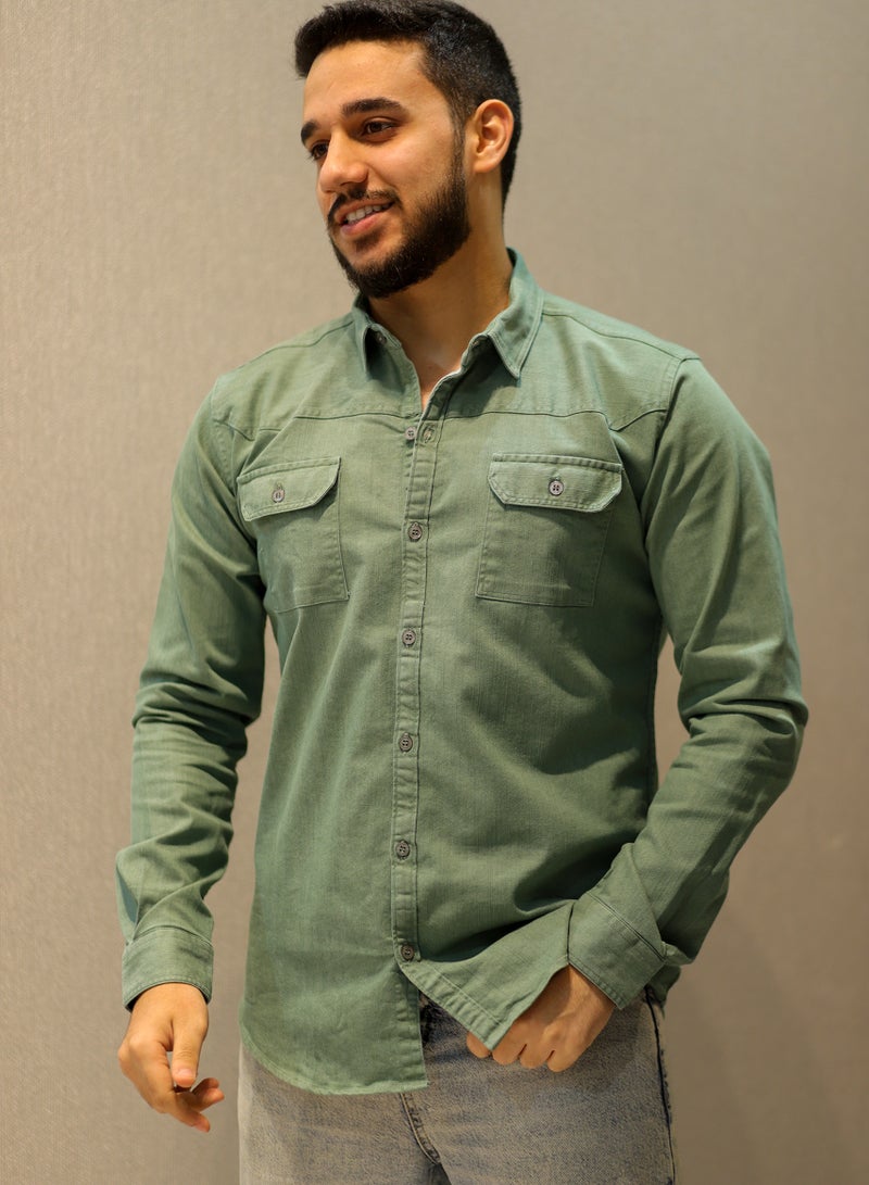 Patterned Men's Casual Shirt