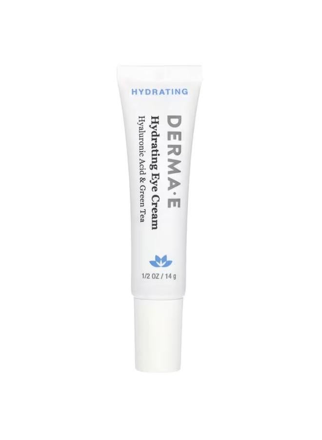 Hydrating Eye Cream, Hyaluronic Acid, Green Tea, 1/2 oz (14 g)