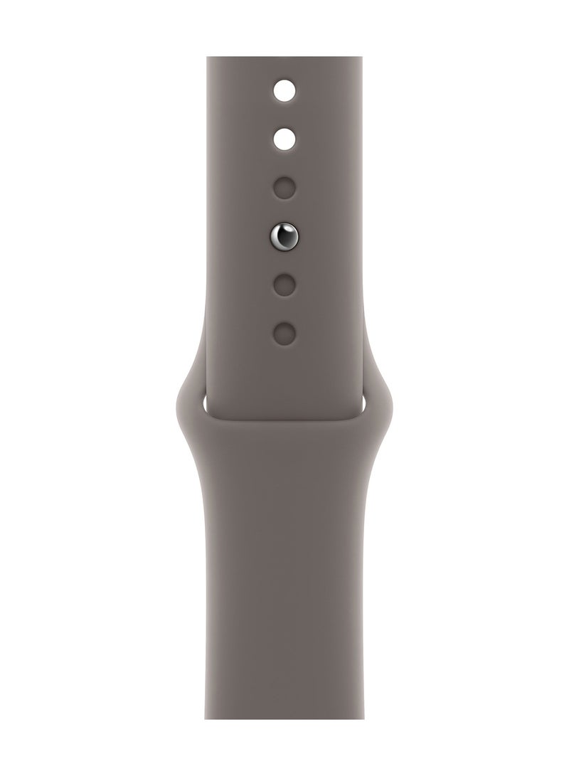 Watch Series 9 GPS + Cellular 45mm Gold Stainless Steel Case With Clay Sport Band