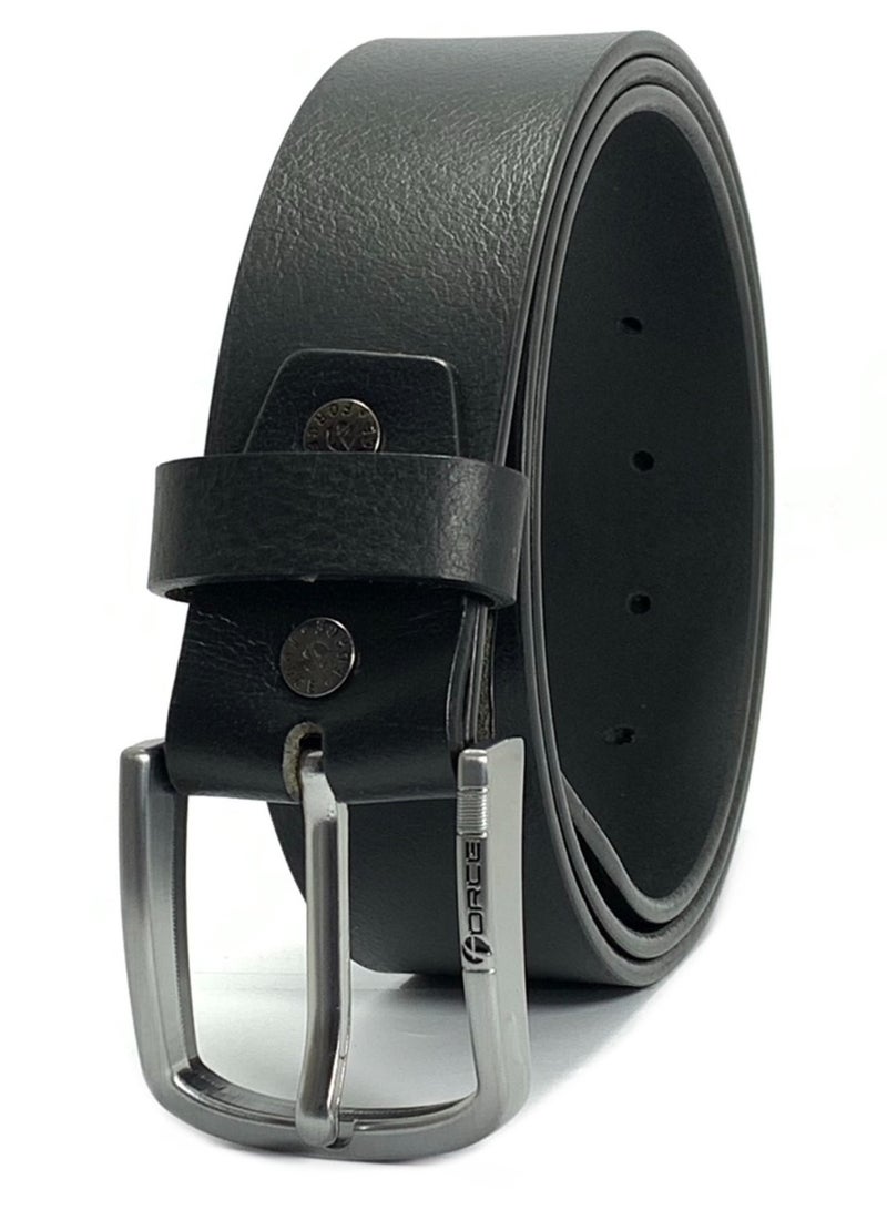 FORCE® Genuine Leather Belt Men in the GIFT BOX; Classic Jean Belt 40MM; Belts for men Casual KQ Pin Buckle