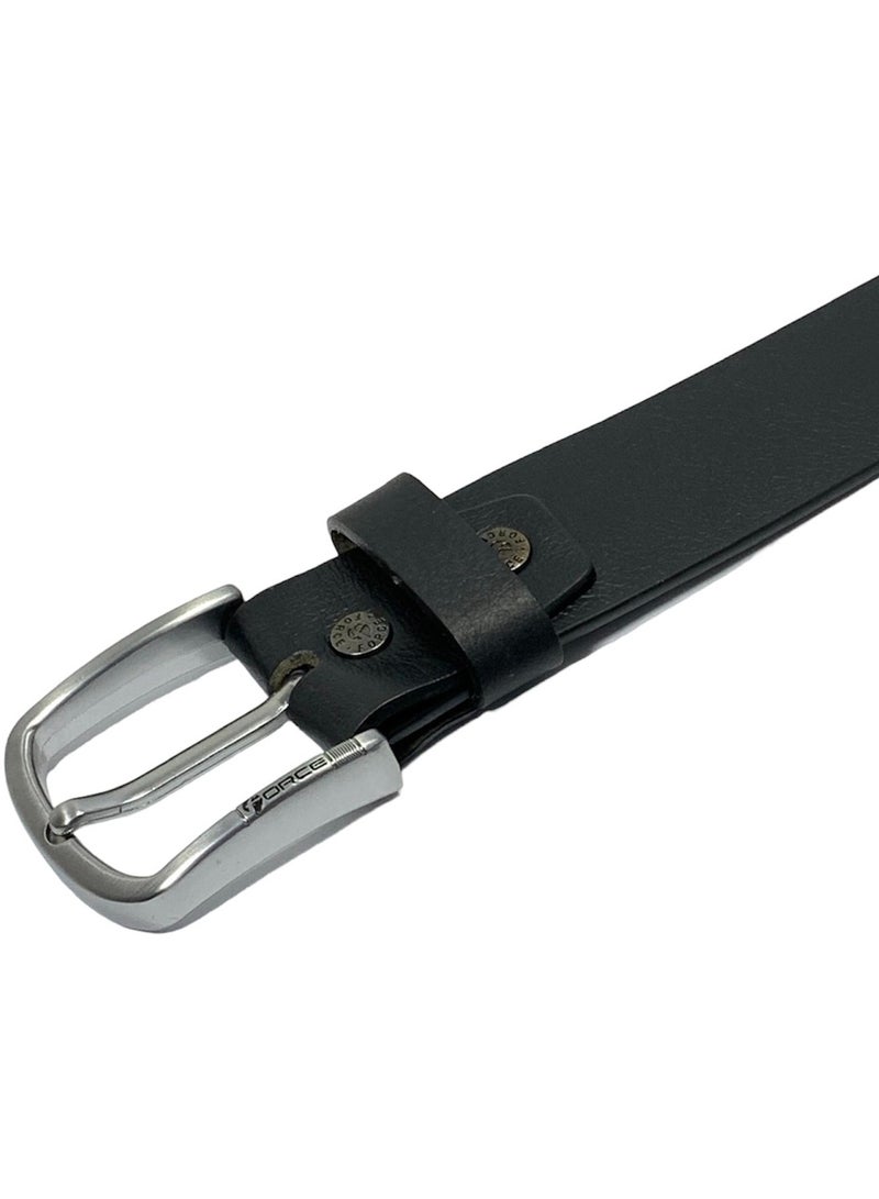 FORCE® Genuine Leather Belt Men in the GIFT BOX; Classic Jean Belt 40MM; Belts for men Casual KQ Pin Buckle