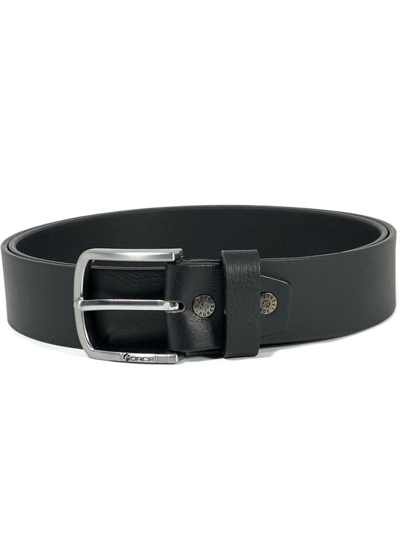 FORCE® Genuine Leather Belt Men in the GIFT BOX; Classic Jean Belt 40MM; Belts for men Casual KQ Pin Buckle