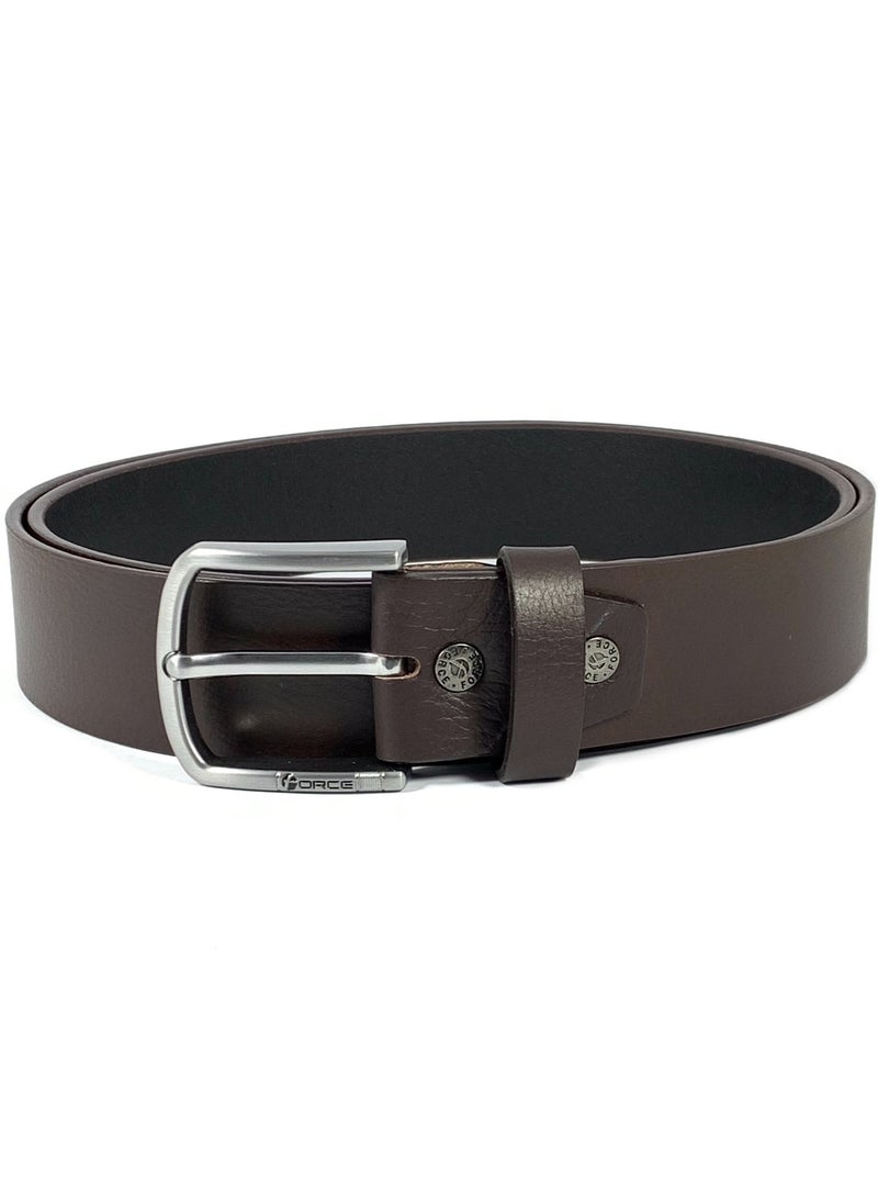 FORCE® Genuine Leather Belt Men in the GIFT BOX; Classic Jean Belt 40MM; Belts for men Casual KQ Pin Buckle