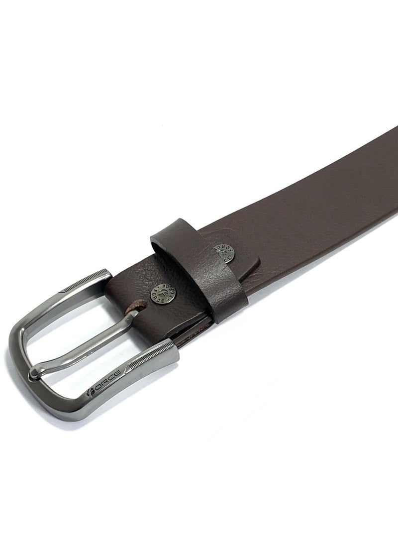 FORCE® Genuine Leather Belt Men in the GIFT BOX; Classic Jean Belt 40MM; Belts for men Casual KQ Pin Buckle