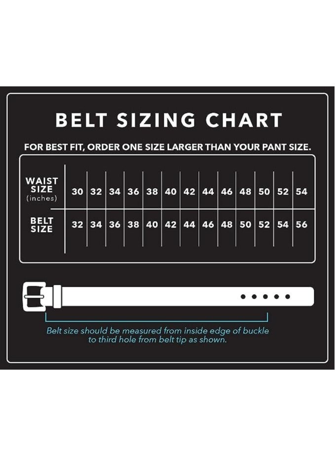 FORCE® Genuine Leather Belt Men in the GIFT BOX; Classic Jean Belt 40MM; Belts for men Casual KQ Pin Buckle