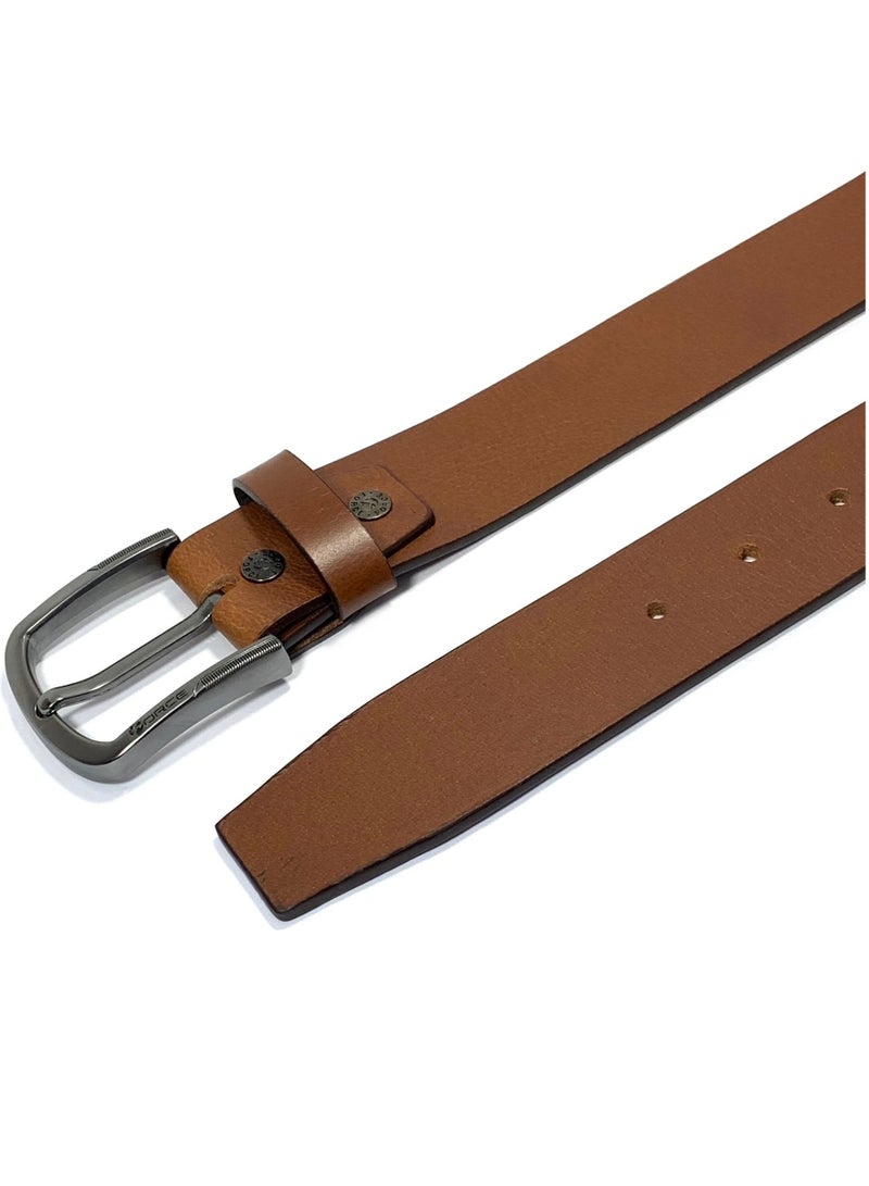 FORCE® Genuine Leather Belt Men in the GIFT BOX; Classic Jean Belt 40MM; Belts for men Casual KQ Pin Buckle