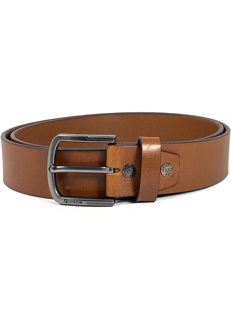 FORCE® Genuine Leather Belt Men in the GIFT BOX; Classic Jean Belt 40MM; Belts for men Casual KQ Pin Buckle