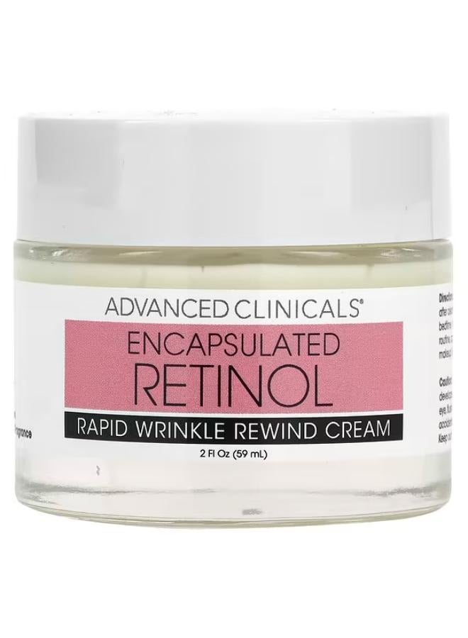 Encapsulated Retinol, Rapid Wrinkle Rewind Cream, Fragrance Free, 2 fl oz (59 ml)