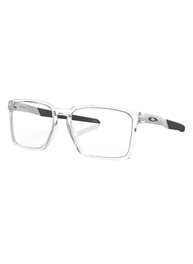 Men's Rectangular Shape Eyeglass Frames OX8055 805503 54 - Lens Size: 54 Mm