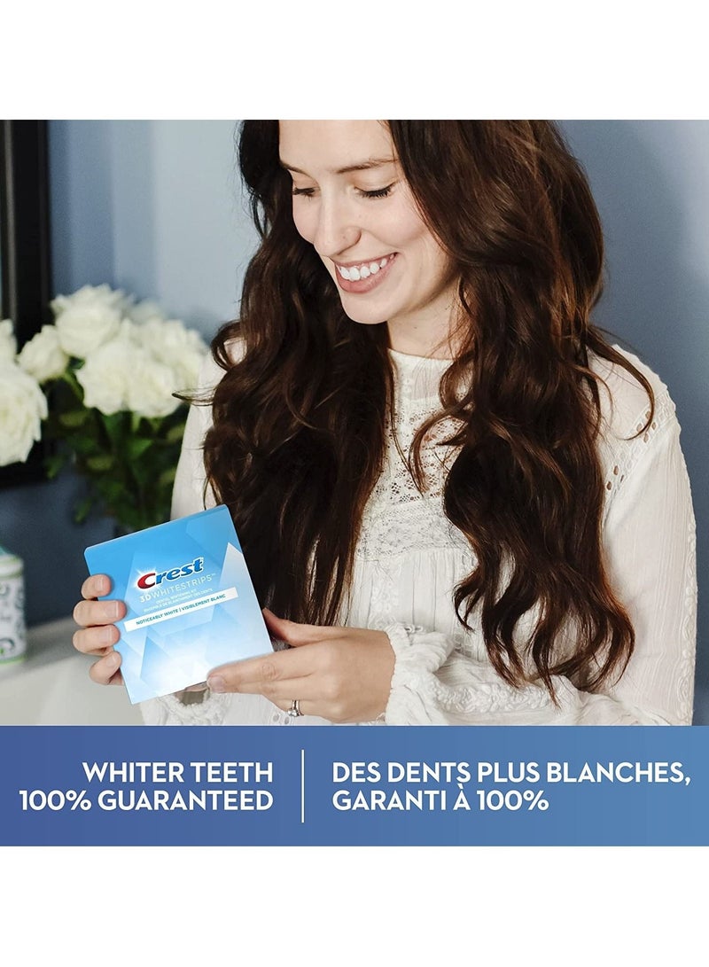 3DWhitestrips Noticeably White At-Home Teeth Whitening Kit, 10 Treatments