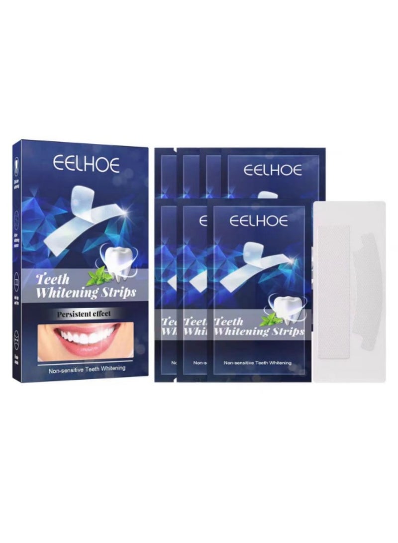EELHOE Teeth Whitening Strips: Minimize Sensitivity,  Complete Dental Care Whitening Strips Kit with Refreshing Mint Flavor (7 strips)