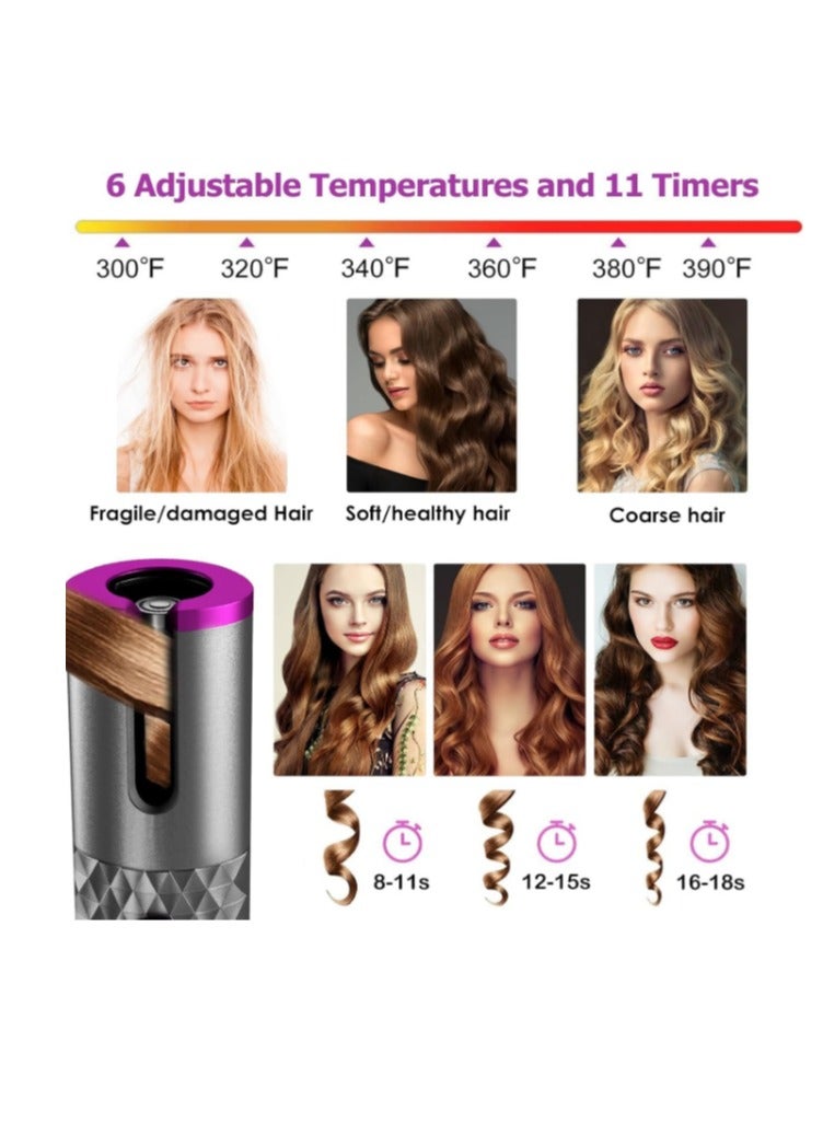 Automatic Curling Iron Cordless Auto Hair Curler