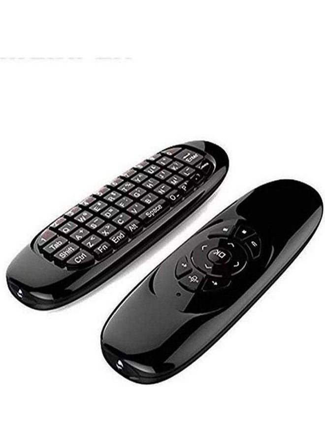 English-Arabic Fly Air Mouse T10 2.4Ghz Wireless Remote Control T10 With 3D Gyro Motion Gyroscope Mini Keyboard For All Black