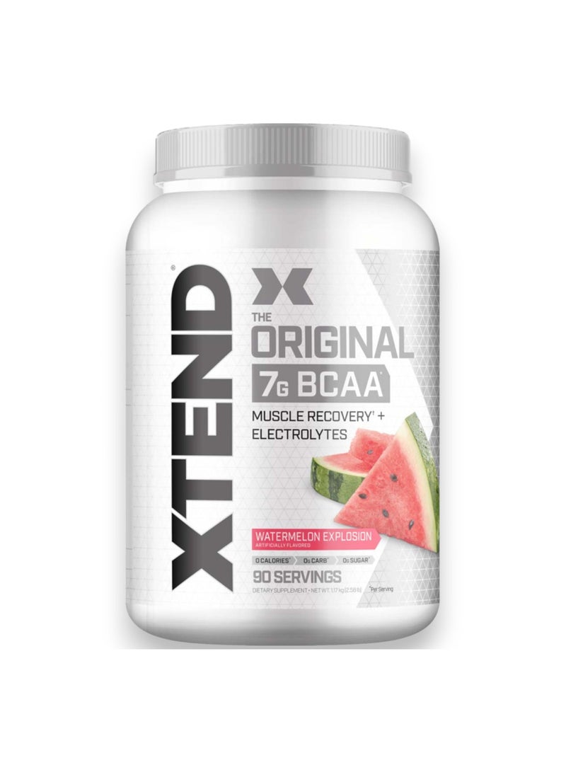 Xtend The Original 7G BCAA Muscle Recovery + Electrolytes, Watermelon Explosion Flavour,  90 Servings