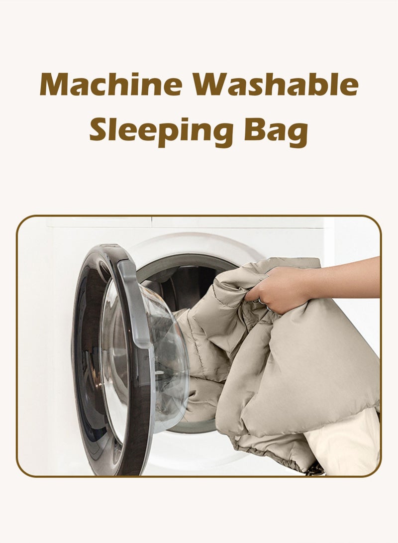 New Lightweight Portable Sleeping Bag Outdoor Camping Warm Envelope Sleeping Bag Machine Washable