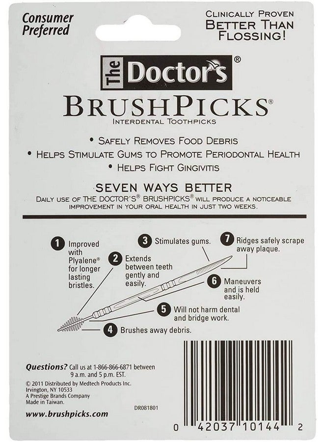Better Than Flossingthe Doctor'S Brushpicks 275 Each3 Pack = 825 Brushpicks