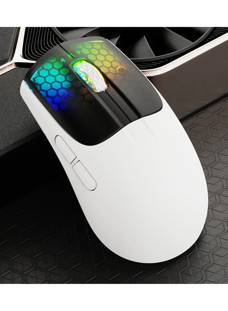 Wireless Gaming Mouse Rechargeable Bluetooth-compatible Mechanical Mouse 5 Gear Adjustable DPI for Computer PC Laptop Tablet