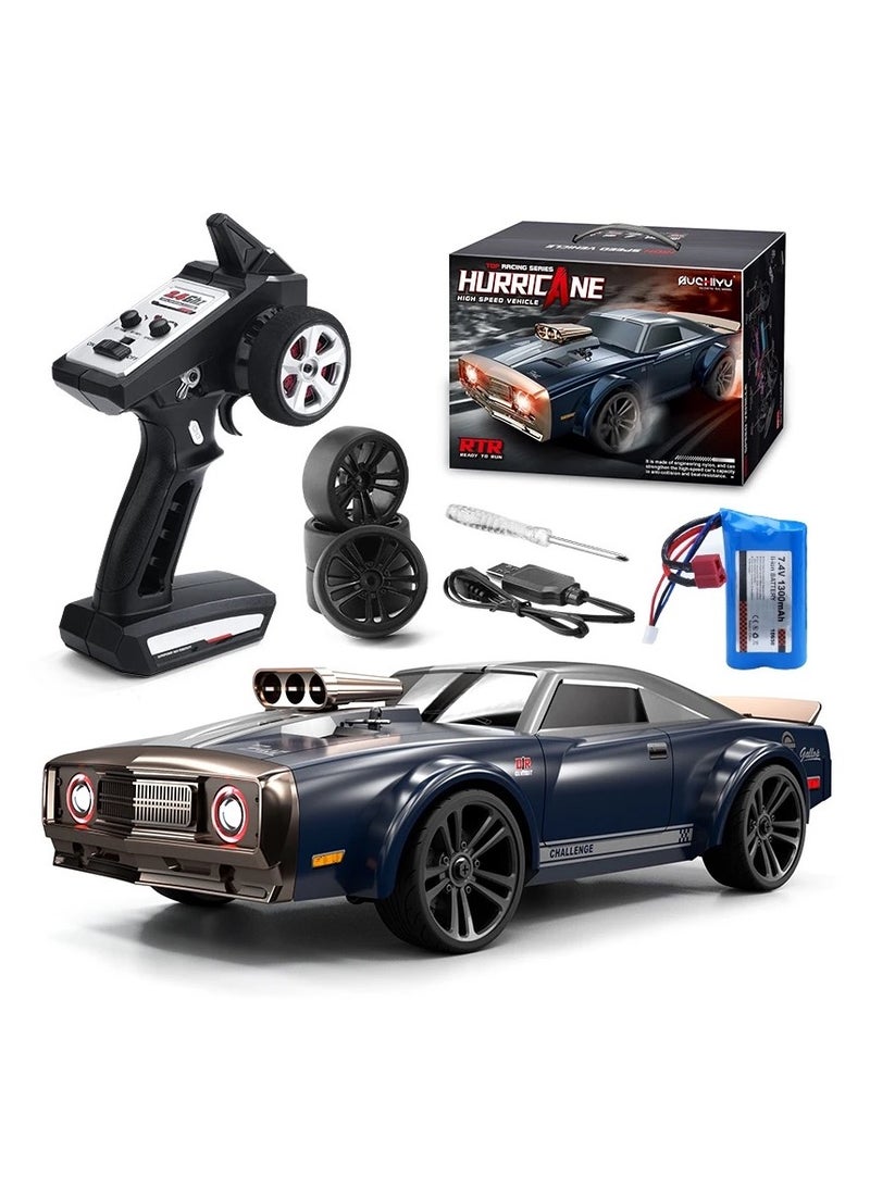 MZtoyz Hurricane RC Car, High Speed RC, 1:16 Scale, RC Car for Boys and Girls, & Modes of LED Lights