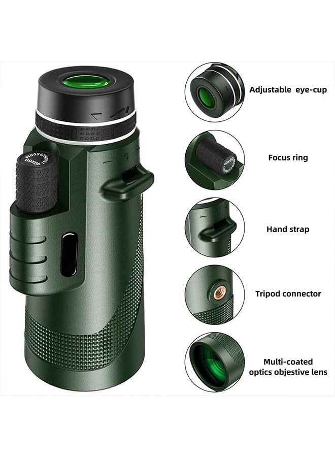 Portable Zoom HD 5000M Telescope Folding Long Distance Mini Powerful Telescope for Hunting Sports Outdoor Camping Travel